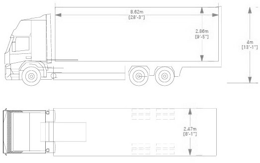 8 26 Ton Lorry Dims new02 GPS Logistics Dedicated UK European 